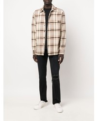 Мужские черные рваные джинсы от Frame