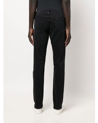 Мужские черные рваные джинсы от Frame