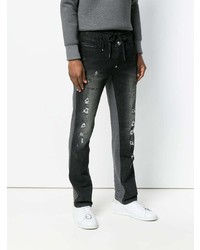 Мужские черные рваные джинсы от Philipp Plein