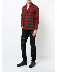 Мужские черные рваные джинсы от God's Masterful Children