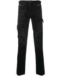 Мужские черные рваные джинсы от Takahiromiyashita The Soloist