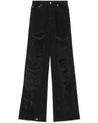 Мужские черные рваные джинсы от Vetements