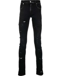 Мужские черные рваные зауженные джинсы от 1017 Alyx 9Sm