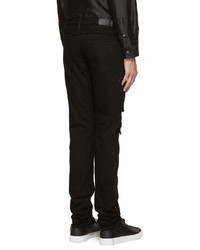 Мужские черные рваные зауженные джинсы от Christian Dada