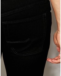 Мужские черные рваные зауженные джинсы от Asos