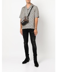 Мужские черные рваные зауженные джинсы от Amiri