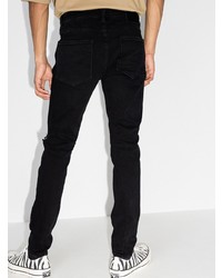 Мужские черные рваные зауженные джинсы от Neuw