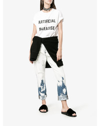 Женские черные резиновые босоножки от Givenchy