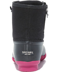 Черные резиновые ботильоны от Sperry