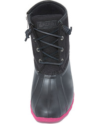 Черные резиновые ботильоны от Sperry