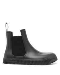 Мужские черные резиновые ботинки челси от Emporio Armani