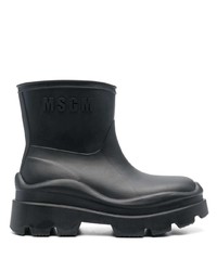 Мужские черные резиновые ботинки челси от MSGM