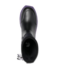 Мужские черные резиновые ботинки челси от Off-White