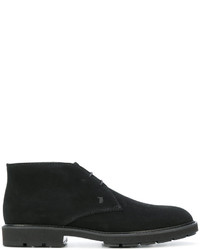 Мужские черные резиновые ботинки от Tod's