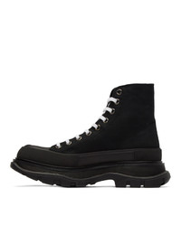 Мужские черные резиновые повседневные ботинки от Alexander McQueen