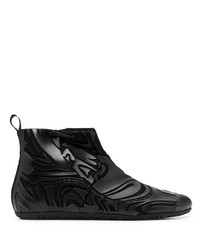 Мужские черные резиновые повседневные ботинки от RBRSL RUBBER SOUL