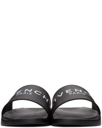 Мужские черные резиновые сандалии от Givenchy