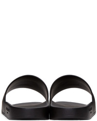 Мужские черные резиновые сандалии от Givenchy
