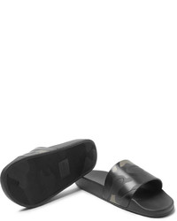 Мужские черные резиновые сандалии от Valentino