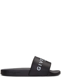 Мужские черные резиновые сандалии от Givenchy