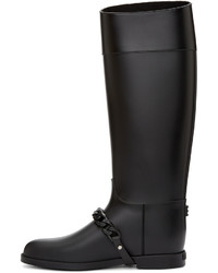 Женские черные резиновые сапоги от Givenchy