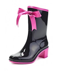 Женские черные резиновые сапоги от Boomboots