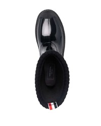 Мужские черные резиновые сапоги от Thom Browne