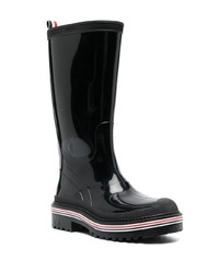 Мужские черные резиновые сапоги от Thom Browne