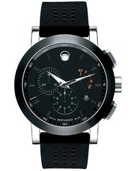 Черные резиновые часы