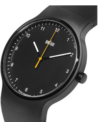 Мужские черные резиновые часы от Braun