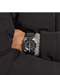 Мужские черные резиновые часы от Bell & Ross