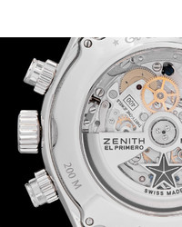Мужские черные резиновые часы от Zenith