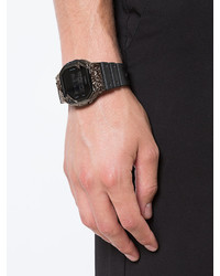 Мужские черные резиновые часы от Eyefunny