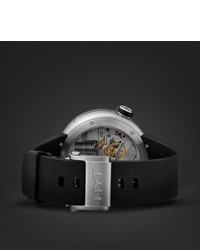 Мужские черные резиновые часы от HYT