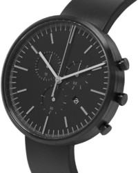 Мужские черные резиновые часы от Uniform Wares