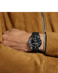 Мужские черные резиновые часы от Breitling