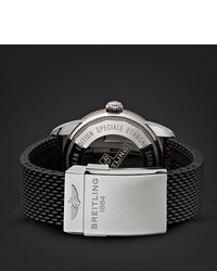 Мужские черные резиновые часы от Breitling