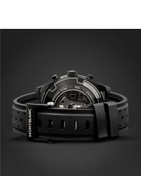 Мужские черные резиновые часы от Montblanc