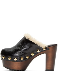 Черные сабо от Giuseppe Zanotti