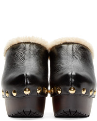 Черные сабо от Giuseppe Zanotti