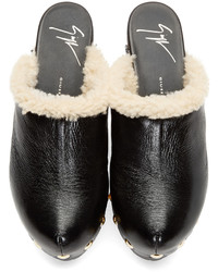 Черные сабо от Giuseppe Zanotti