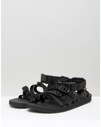 Мужские черные сандалии из плотной ткани от Teva