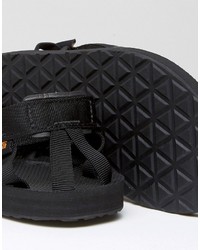Мужские черные сандалии из плотной ткани от Teva