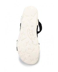 Черные сандалии на плоской подошве от Ash