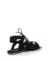 Черные сандалии на плоской подошве от Blink