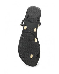 Черные сандалии на плоской подошве от Ipanema