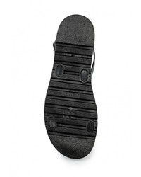 Черные сандалии на плоской подошве от Keddo