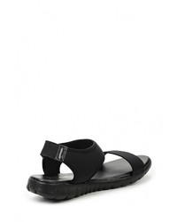 Черные сандалии на плоской подошве от Malien
