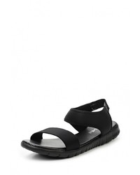 Черные сандалии на плоской подошве от Malien