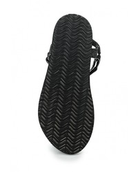 Черные сандалии на плоской подошве от Vero Moda